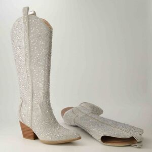 Shimmer rhinestone taylor boots